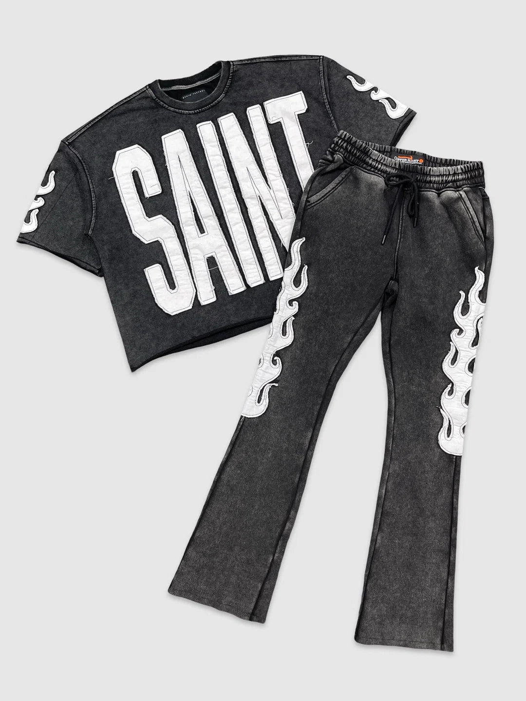 SAINT Flame Streetwear Two-Piece Set
