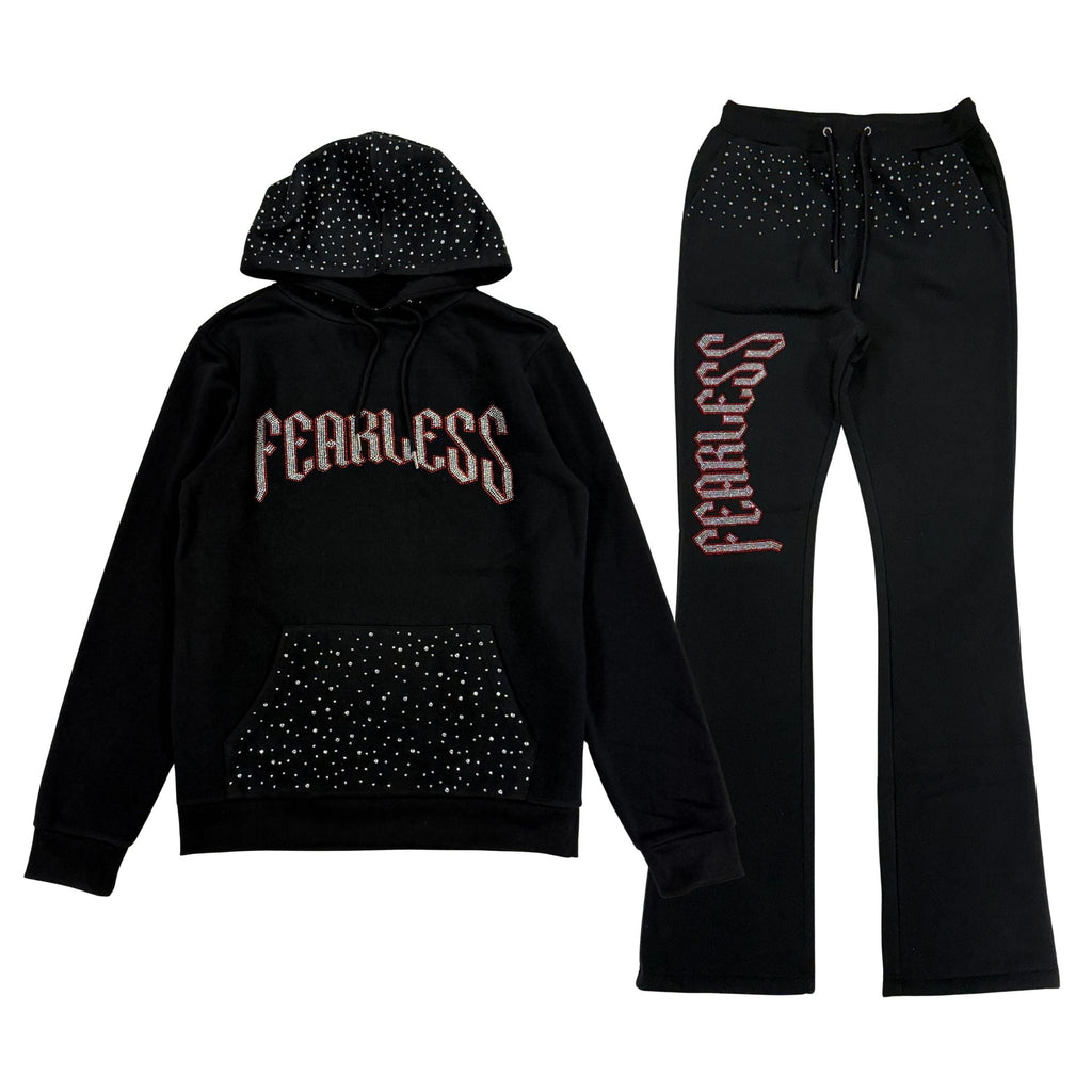 Fearless Rhinestone  Hoodie Set