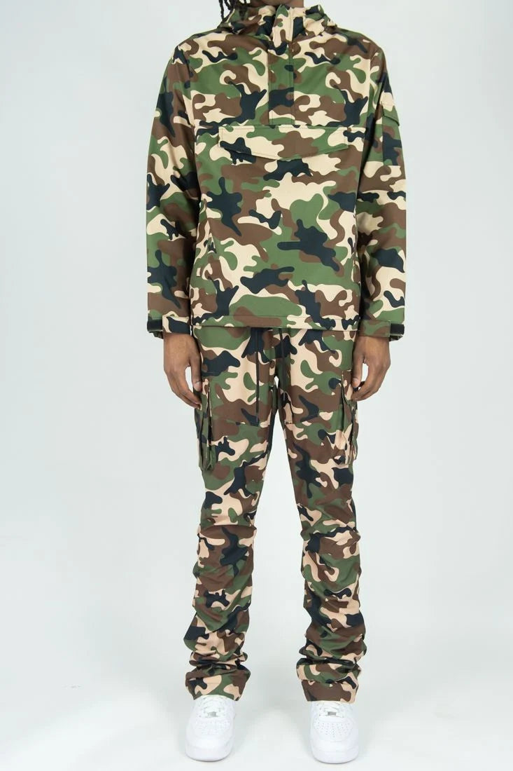 ANORAK JACKET & CARGO STACK PANTS SET