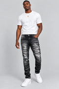 MEN'S SLIM-FIT DISTRESSED JEANS